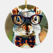 Niedliches Eichhörnchen Keramik Ornament (Hinten)