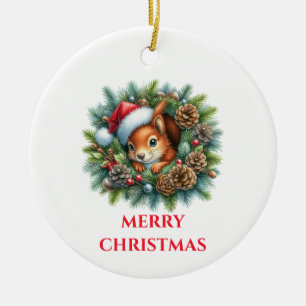 Niedliches Eichhörnchen Keramik Ornament