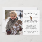 Niedliches Eichhörnchen Kindergarten Abschluss Einladung (Vorderseite)