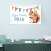 Niedliches Eichhörnchen, Kindergeburtstag Party Banner (Messeveranstaltung)