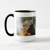 Niedliches Eichhörnchen-lächelndes Foto Tasse (Links)