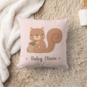 Niedliches Eichhörnchen mit Acorn Baby Girl Kinder Kissen (Decke)