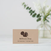 Niedliches Eichhörnchen mit Acorn | Waldwild Visitenkarte (Stehend Vorderseite)