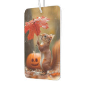 Niedliches Eichhörnchen mit Leaf-Regenschirm - Her Autolufterfrischer (Links)