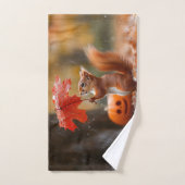 Niedliches Eichhörnchen mit Leaf-Regenschirm - Her Handtuch (Handtuch)