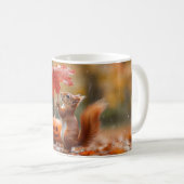 Niedliches Eichhörnchen mit Leaf-Regenschirm - Her Kaffeetasse (VorderseiteRechts)