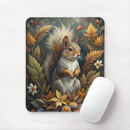 Niedliches Eichhörnchen Mousepad (Mit Mouse)
