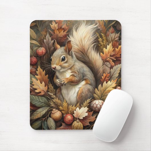 Niedliches Eichhörnchen Mousepad (Mit Mouse)