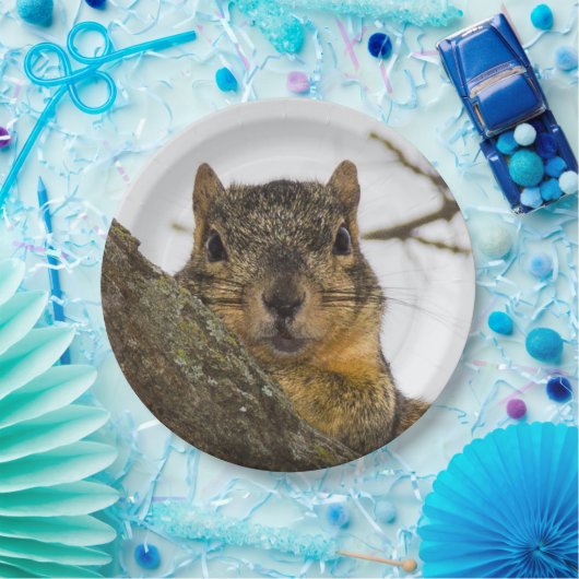 Niedliches Eichhörnchen Pappteller (Party)