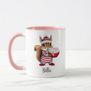 Niedliches Eichhörnchen Personalisierte Weihnachts Tasse