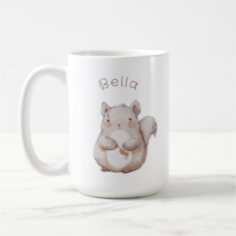 Niedliches Eichhörnchen, personalisierter Babykaro Kaffeetasse