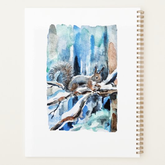 Niedliches Eichhörnchen Planer (Rückseite)