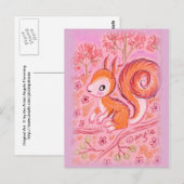 Niedliches Eichhörnchen Postkarte (Vorne/Hinten)