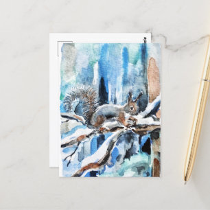 Niedliches Eichhörnchen Postkarte