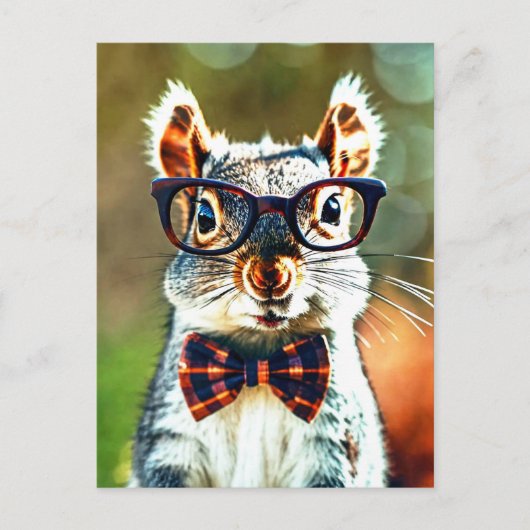 Niedliches Eichhörnchen Postkarte (Vorderseite)