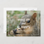 niedliches Eichhörnchen, Postkarte - weiterziehen (Vorne/Hinten)