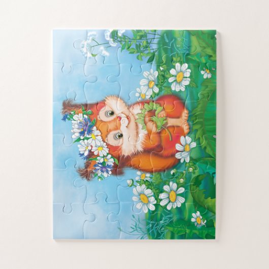 niedliches Eichhörnchen Puzzle (Vertikal)