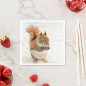 Niedliches Eichhörnchen Serviette (Beispiel)