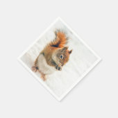 Niedliches Eichhörnchen Serviette (Ecke)