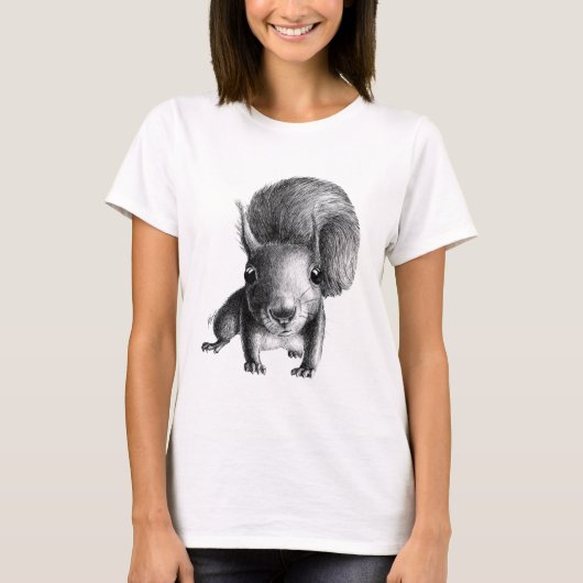 Niedliches Eichhörnchen T-Shirt (Vorderseite)