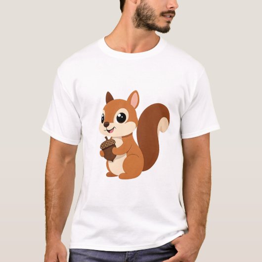 Niedliches Eichhörnchen T-Shirt (Vorderseite)