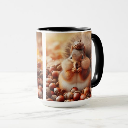 Niedliches Eichhörnchen Tasse (VorderseiteRechts)