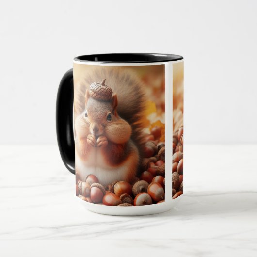 Niedliches Eichhörnchen Tasse (Vorderseite Links)