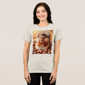 Niedliches Eichhörnchen Tri-Blend Shirt (Vorderseite voll)