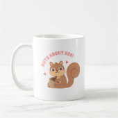 Niedliches Eichhörnchen über euch lustige Puppe Kaffeetasse (Links)