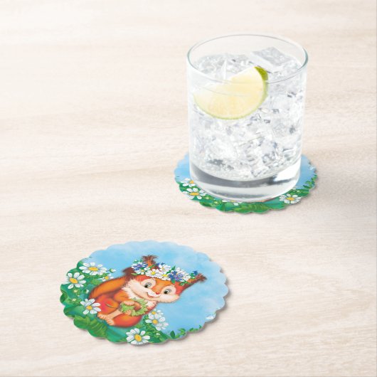 niedliches Eichhörnchen Untersetzer (Vor Ort)