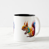 Niedliches Eichhörnchen Zweifarbige Tasse (VorderseiteRechts)