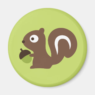 Niedliches Eichhörnchendesign Magnet
