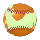 Niedliches Eichhörnchenmuster Baseball (Rückseite)