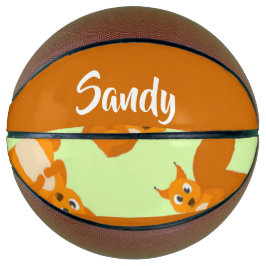 Niedliches Eichhörnchenmuster Basketball