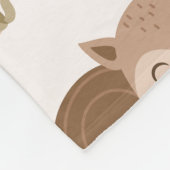 Niedliches Eichhörnchenwaldmuster Fleecedecke (Ecke)