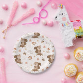 Niedliches Eichhörnchenwaldmuster Pappteller (Party)