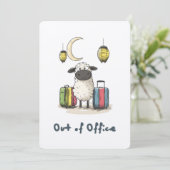 Niedliches Eid Sheep auf Sabbatical | außerhalb de Einladung (Stehend Vorderseite)