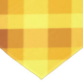 Niedliches Eigelb Gelb Kariert große Tablette Tischdecke (Schrägansicht)