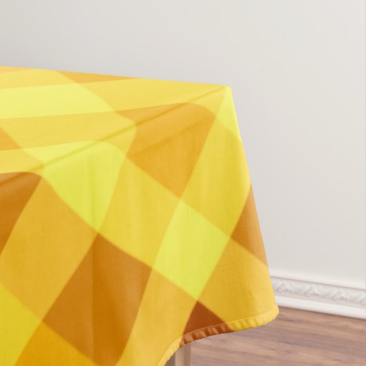 Niedliches Eigelb Gelb Kariert große Tablette Tischdecke (Beispiel)