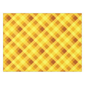 Niedliches Eigelb Gelb Kariert Kleine Tablette Tischdecke (Vorderseite (Horizontal))
