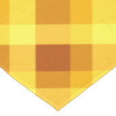 Niedliches Eigelb Gelb Kariert Kleine Tablette Tischdecke (Schrägansicht)