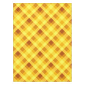 Niedliches Eigelb Gelb Kariert Kleine Tablette Tischdecke (Vorderseite)