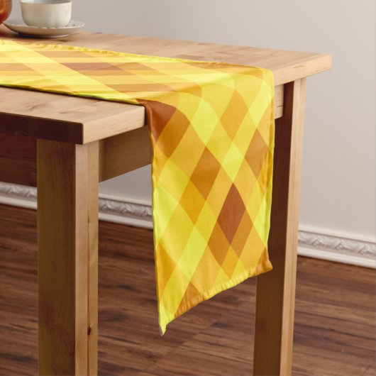 Niedliches Eigelb Gelb Kariert Kleiner Tischläufer (Beispiel)