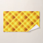 Niedliches Eigelb Gelb Kariertes Badetuch Set (Handtuch)