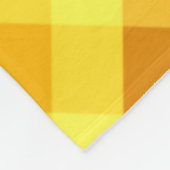 Niedliches Eigelb Gelb Kariertes großes Fleece Sch (Ecke)