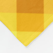 Niedliches Eigelb Gelb Kariertes Mittleres Fleeceb Fleecedecke (Ecke)