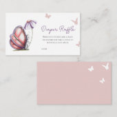 Niedliches einfaches Butterfly-Babyduschmaschine W Begleitkarte (Vorne/Hinten)