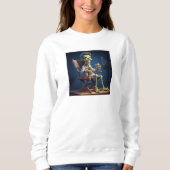 Niedliches einfaches Design Frauen schwarze Liebha Sweatshirt (Vorderseite)