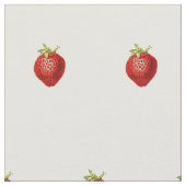 Niedliches einfaches Erdbeermuster Stoff (Nahaufnahme)