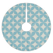 Niedliches einfaches geometrisches Muster Pastell Polyester Weihnachtsbaumdecke (Vorderseite)